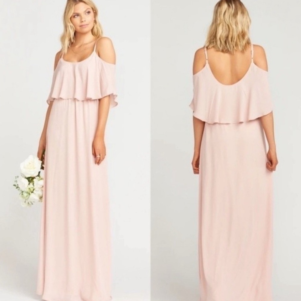 Show Me Your Mumu "Caitlin" Ruffle Maxi Dress sz M Wedding Angelcore Fairy